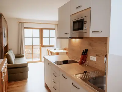 Balkon mit Blick auf die Göstlinger Berge