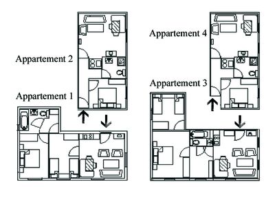 Mehrbettzimmer für 4 Personen in Lam 4/10