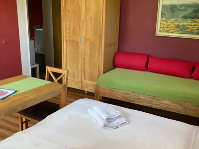 BEDROOM, INSIDE, OUTSIDE