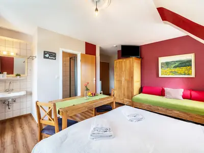 BEDROOM, INSIDE, OUTSIDE