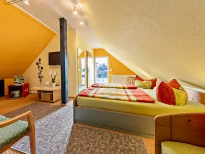 Mansardenzimmer mit Dachterrasse, Dusche & WC