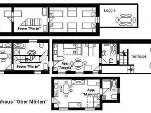 Mehrbettzimmer für 6 Personen (70 m²) in Ober-Mörlen