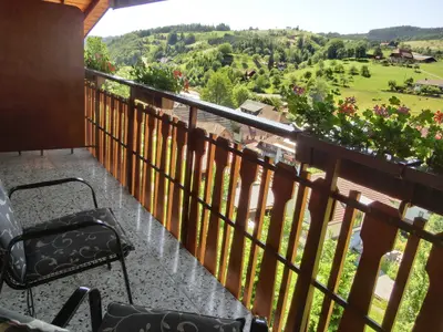 Balkon Zimmer Nr. 4 mit Ausblick