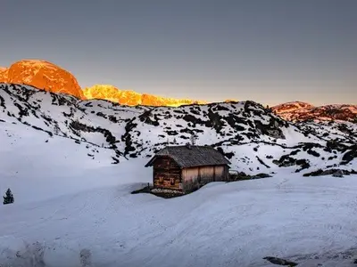 Sonnenaufgang im Winter