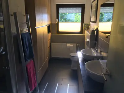 Badezimmer in der Ferienwohnung Dorenkamp in Rheine