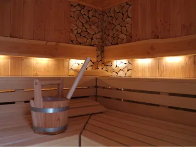 Innenansicht Finnische Sauna