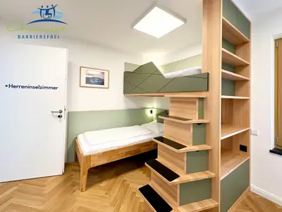 Stockbett, Einzelbett Herreninselzimmer