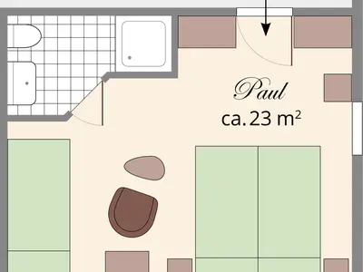 Mehrbettzimmer für 3 Personen (22 m²) in Stolpen 7/10