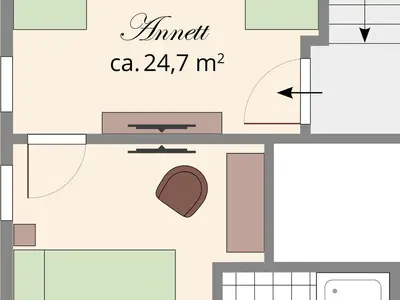 Mehrbettzimmer für 4 Personen (30 m²) in Stolpen 7/10