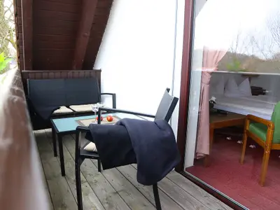Familienzimmer im Landhotel: Balkon