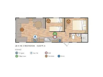 Mobilheim für 4 Personen (30 m²) in Eggesin 9/10