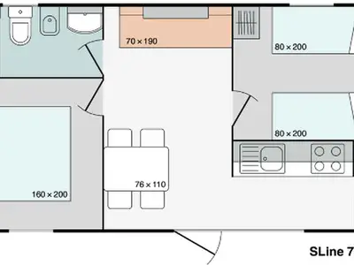 Mobilheim für 5 Personen (30 m²) in Klenovica 8/10