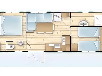 Mobilheim für 4 Personen (28 m²) in Lido Di Dante 9/10