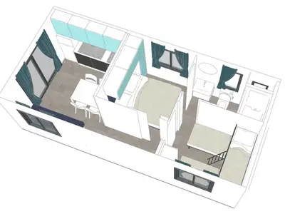 Mobilheim für 5 Personen (25 m²) in Peschici 8/10