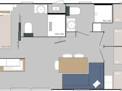 Mobilheim für 6 Personen (35 m²) in Pieve Vecchia 7/9