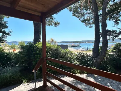 Blick ans Meer von der Terrasse