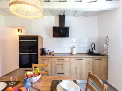 Küche und Essbereich