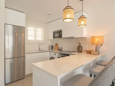 Küche und Essbereich