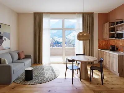 KURVE_Apartment_Wohnbereich
