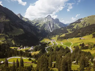 Schröcken Blick Richtung Künzelspitze