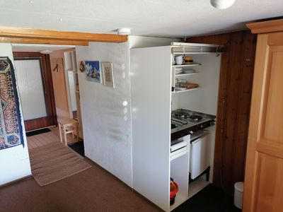 Wohn-/Schlafzimmer mit Schrankküche