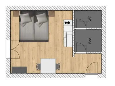 Grundriss Studio Trefflingfall