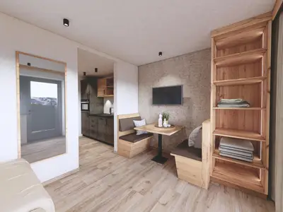 Moonlight Appartements Söll 23_Sitzgruppe Küche