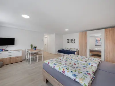 BEDROOM, INSIDE, OUTSIDE