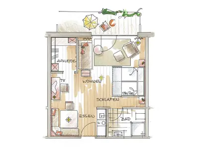 Suite für 4 Personen (37 m²) in Bad Birnbach 8/8