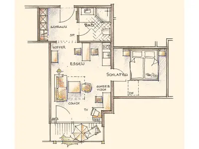 Suite für 4 Personen (44 m²) in Bad Birnbach 6/6