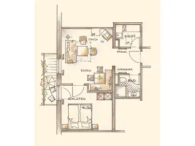 Suite für 4 Personen (44 m²) in Bad Birnbach 7/7