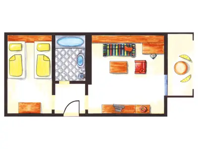 Suite für 2 Personen (40 m²) in Bad Birnbach 2/2