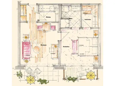 Suite für 4 Personen (50 m²) in Bad Birnbach 7/7