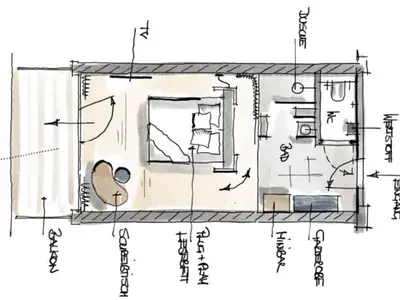 Skizze Gletschersuite