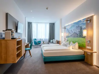 Blick in das Schlafzimmer