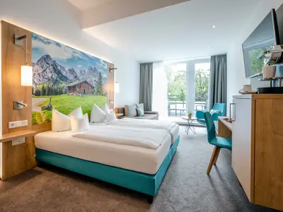 Blick in das Schlafzimmer