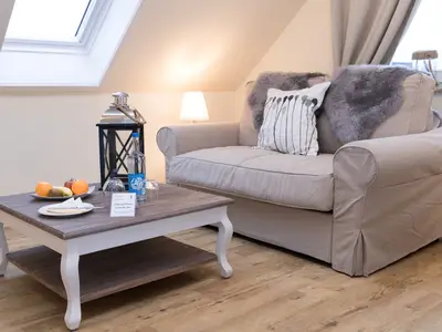 Ausziehsofa im Wohnbereich bietet Platz für 2 weitere Übernachtungsgäste