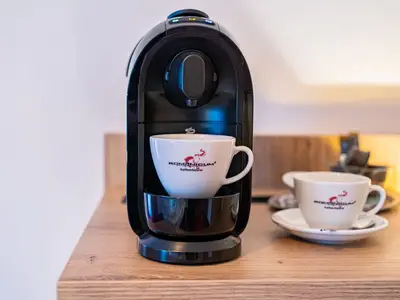 Kaffeemaschine in den Zimmern