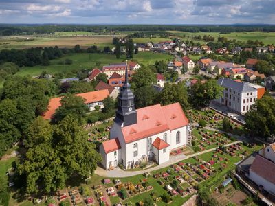 Blick zum Dorfkern