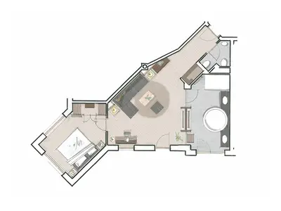 Grundriss Honeymoon-Suite
