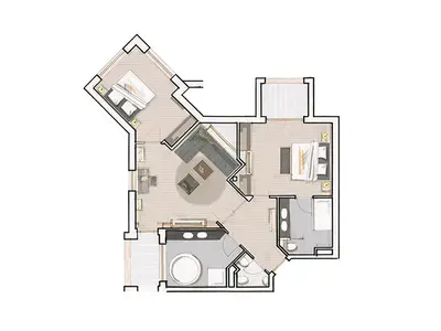Grundriss Panorama-Suite