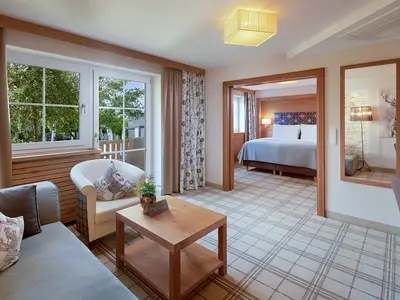 Wohn-Schlafbereich beige