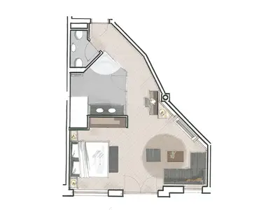 Grundriss Relax-Suite