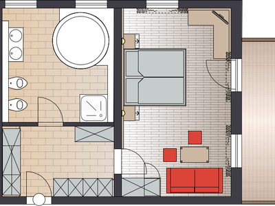 Juniorsuite König Ludwig Grundriss