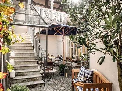 Innenhof Hästens Hotel