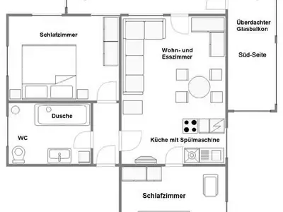 Suite für 4 Personen in Warmensteinach 9/9