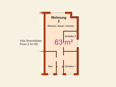 Suite für 4 Personen (66 m²) in Zinnowitz 3/10