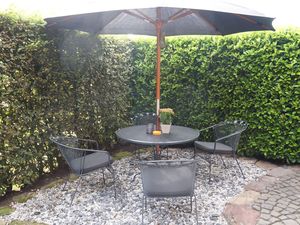 Gemütliche Terrasse der Ferienwohnung Ostendorf