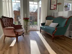 Wohnzimmer in der Ferienwohnung "am Kittken"