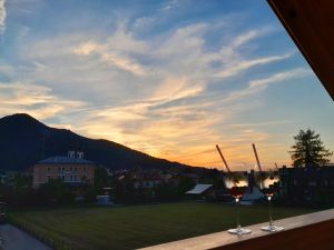 Bergblick Loft Ausblick vom Balkon